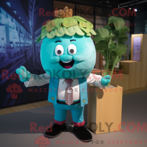 Turquoise Turnip mascot...