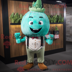 Turquoise Turnip mascot...