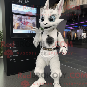 White Chupacabra mascot...