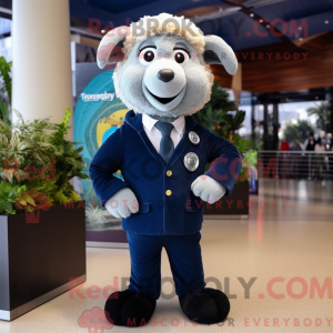 Máscara Navy Merino Sau com...