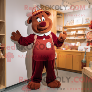 Maroon Gulasch maskot...