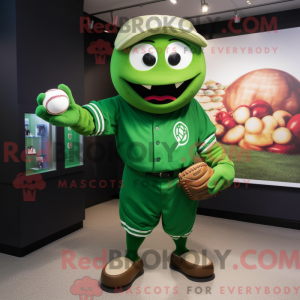 Zielony baseballhanske...