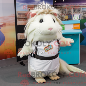 White Guinea Pig mascot...