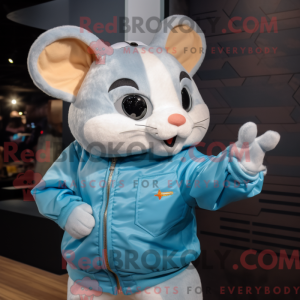 Sky Blue Dormouse maskot...