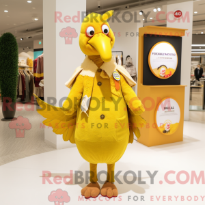 Yellow Turkey mascot...
