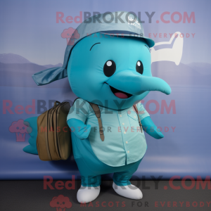 Cyan Pukkelhval maskot...