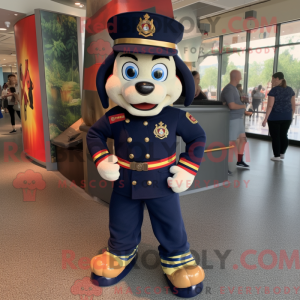Navy Fire Fighter mascot...