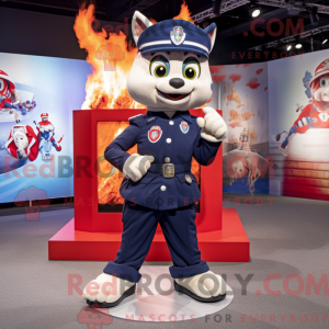 Navy Fire Fighter mascot...