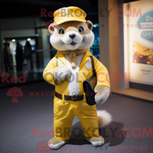 Yellow Ferret mascot...