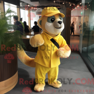 Yellow Ferret mascot...