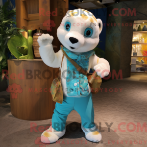 Turquoise Ermine mascot...