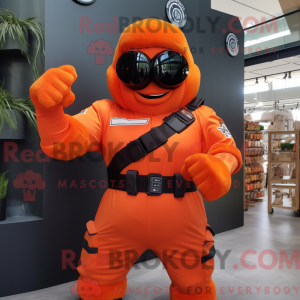 Mascotte de Commando orange...