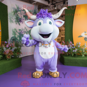 Lavendel Bull maskot...