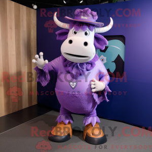 Lavendel Bull maskot...
