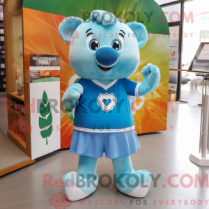Sky Blue Irish Flag mascot...