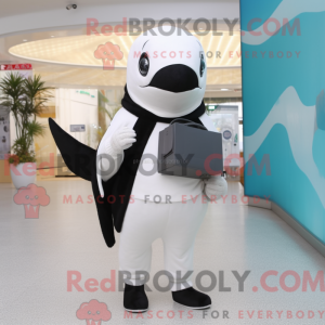White Killer Whale mascot...