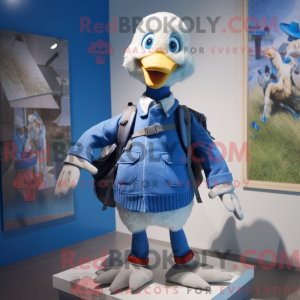 Blue Goose mascot costume...