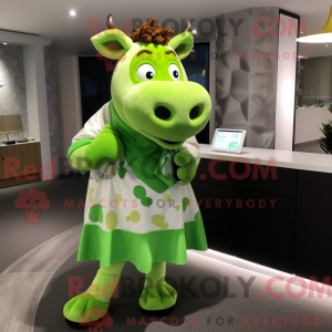 Postava maskota Lime Green...