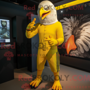 Gul Bald Eagle maskot...