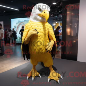 Yellow Bald Eagle mascot...