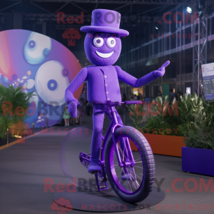 Lilla Unicyclist maskot...