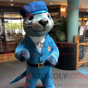 Blue Sea Lion mascot...