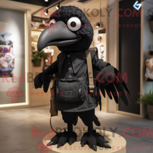 Black Crow mascot costume...