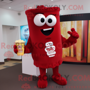 Maroon Pop Corn mascot...