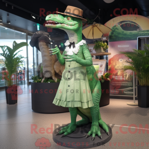 Green Spinosaurus mascot...