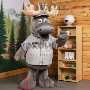 Grey Moose-maskotdraktfigur...