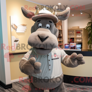 Grey Moose-maskotdraktfigur...