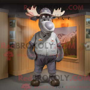 Grey Moose-maskotdraktfigur...