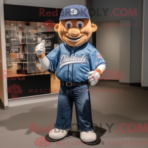 Navy Baseball Glove mascot...