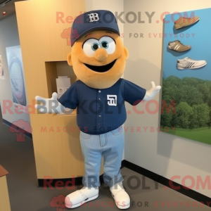 Navy Baseball Glove maskot...