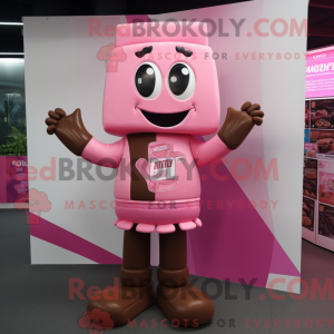 Pink Chocolate Bar maskot...