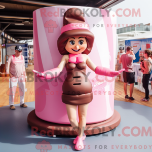 Pink Chocolate Bar mascot...