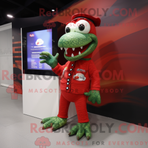 Red Crocodile mascot...