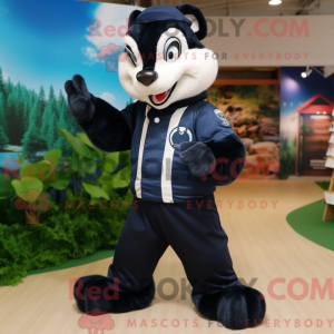 Navy Skunk Maskottchen...
