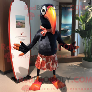 Red Toucan mascot costume...