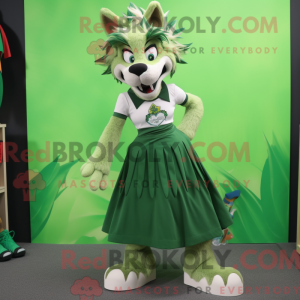 Green Lynx mascot costume...