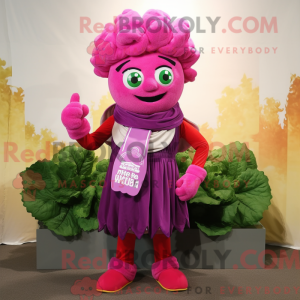 Magenta Cauliflower mascot...