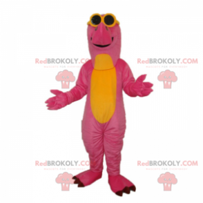 Mascote de dinossauro roxo famoso de Barney