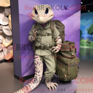 Lavendel Python maskot...