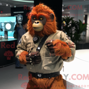 Rust Orangutan mascot...