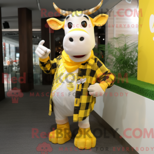 Lemon Yellow Cow mascot...