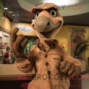 Tan Deinonychus mascot...