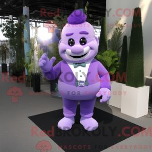 Lavendel Strongman maskot...