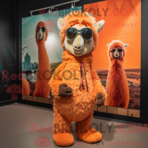 Peach Llama mascot costume...