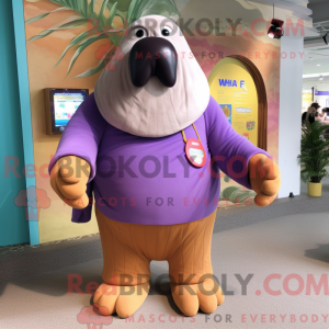 Lilla hvalros maskot...