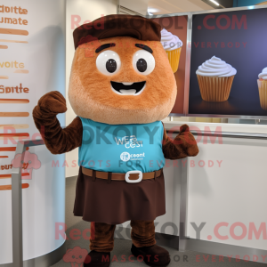 Rust Cupcake mascot costume...